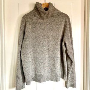 J.Crew Gray Flecked Wool Pullover Sweater